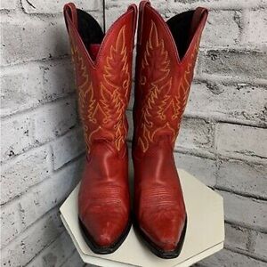 Laredo red cowgirl boots